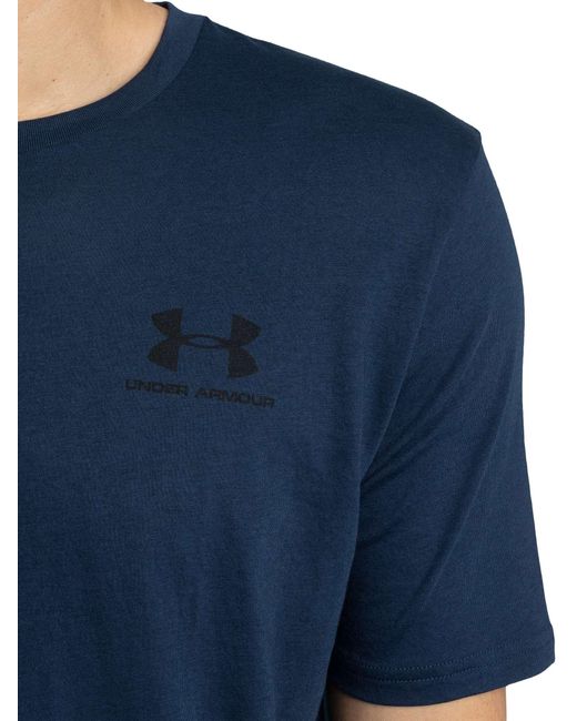 Under Armour Blue Sportstyle Left Chest T-shirt for men