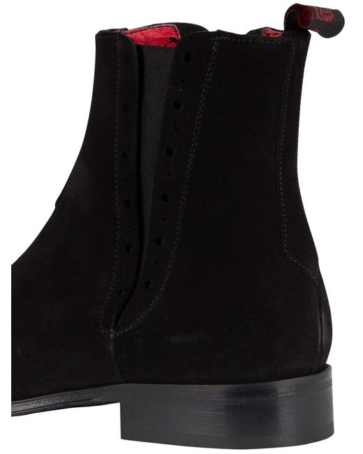 Jeffery West Black Suede Boots for men