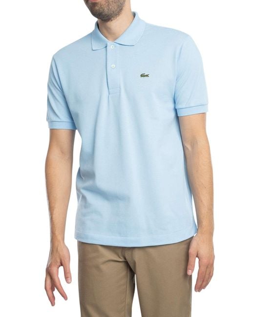 Lacoste Blue Classic Fit Original Pique Polo Shirt for men