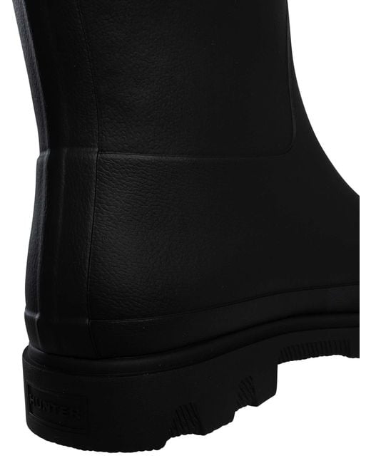 Hunter Black Downpour Field Wellington Boots for men