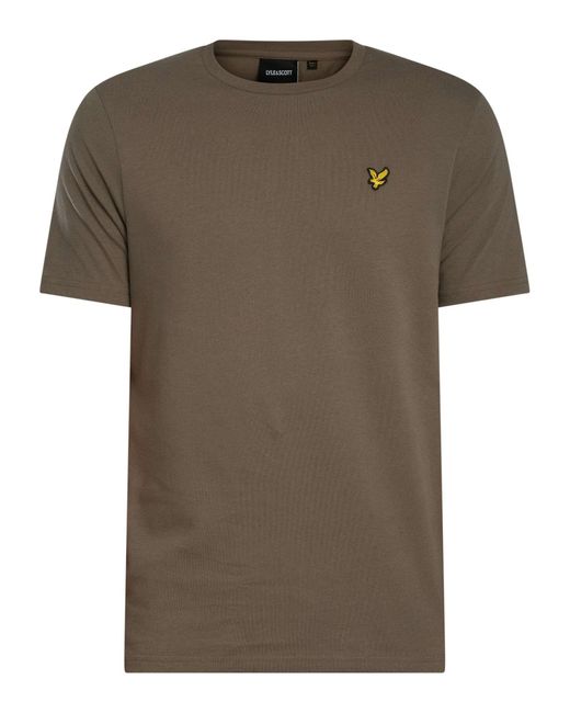 Lyle & Scott Green Logo Plain T-shirt for men