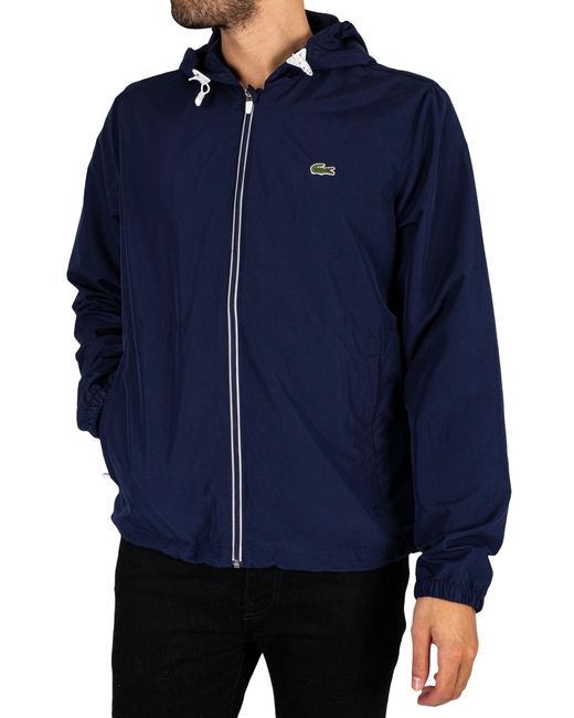 Lacoste Blue Logo Lightweight Jacket for men