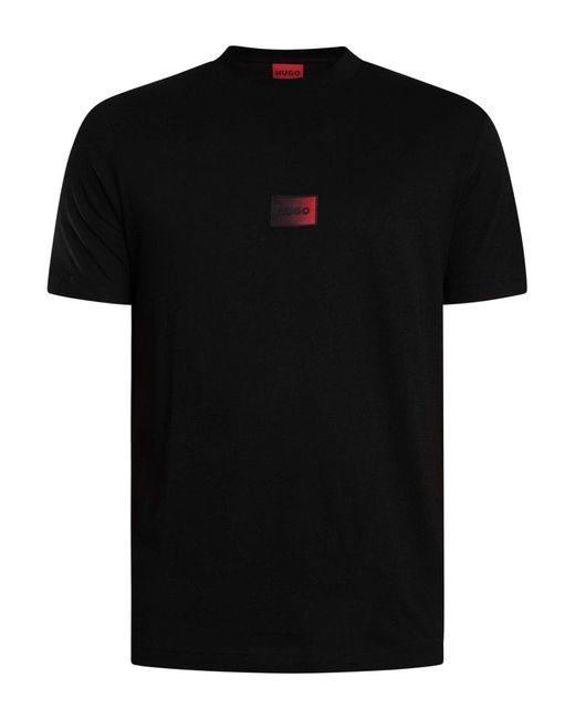 HUGO Black Danotie Boxed Logo T-shirt for men