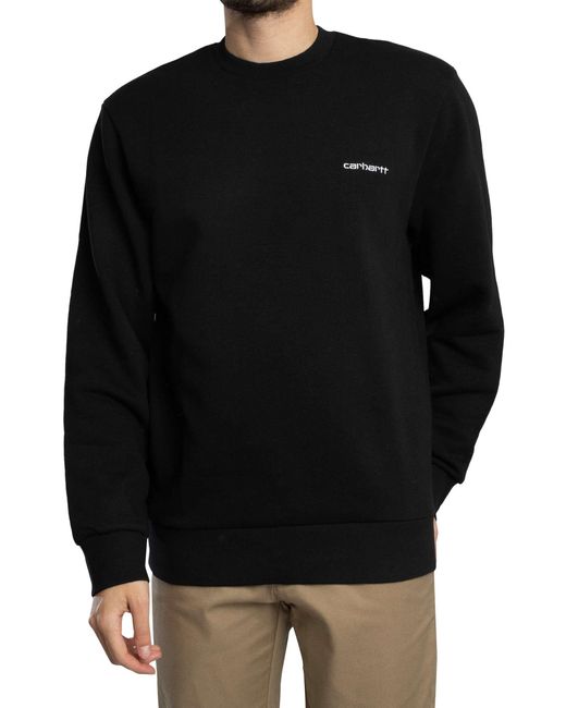 Carhartt Black Script Embroidery Sweatshirt for men