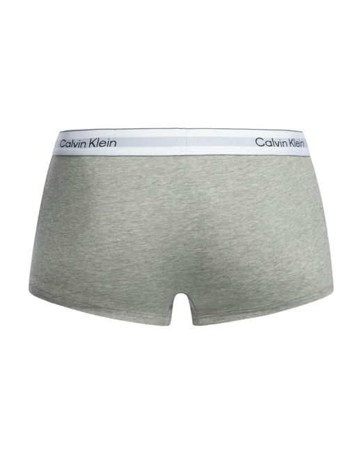 Calvin Klein Gray 3 Pack Icon Low Rise Trunks for men