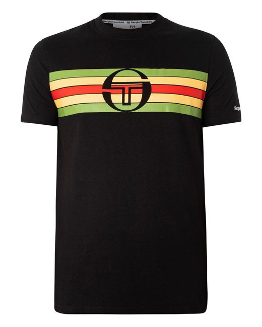 Sergio Tacchini Black Adamo T-shirt for men