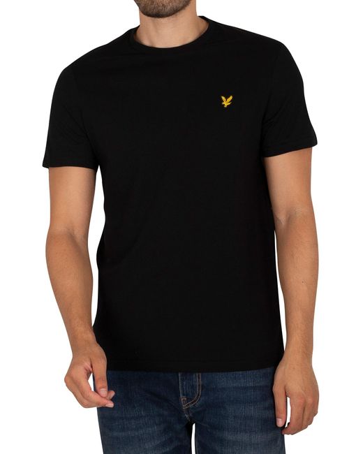 Lyle & Scott Black Plain T-shirt for men