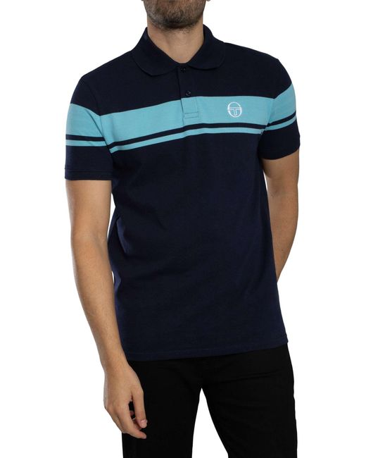 Sergio Tacchini Black Young Line Polo Shirt for men