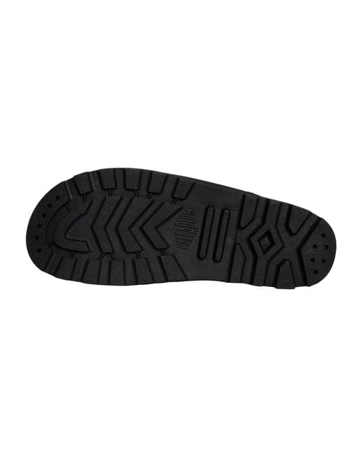 Palladium Black Dunelite Riviera Suede Sandals for men