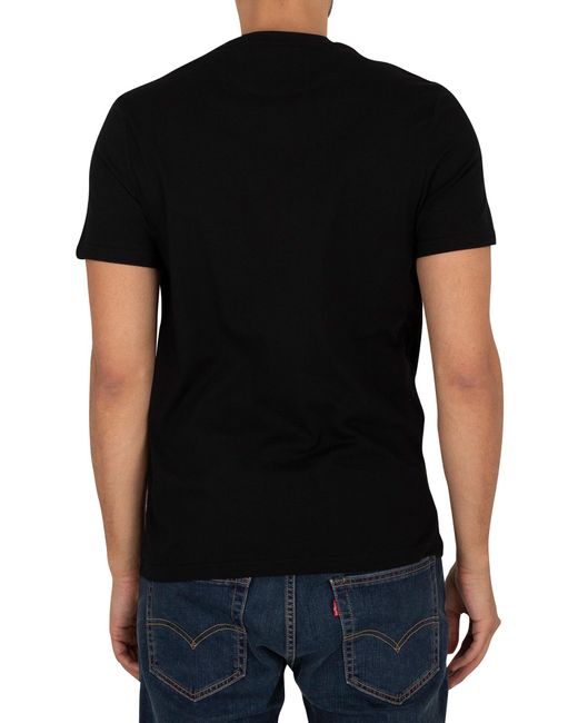 Lyle & Scott Black Plain T-shirt for men