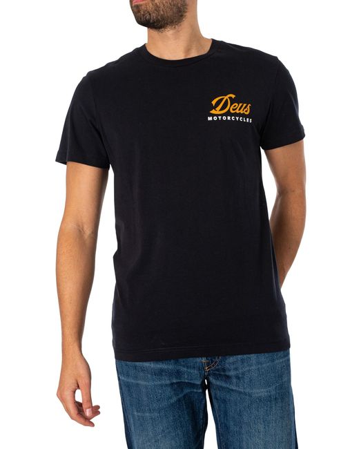 Deus Ex Machina Black Ride Out T-shirt for men