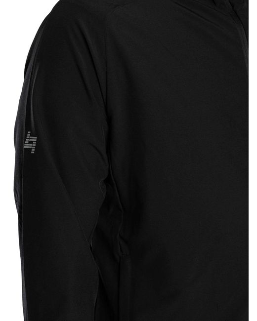 EA7 Black Lightweight Logo Jacket for men