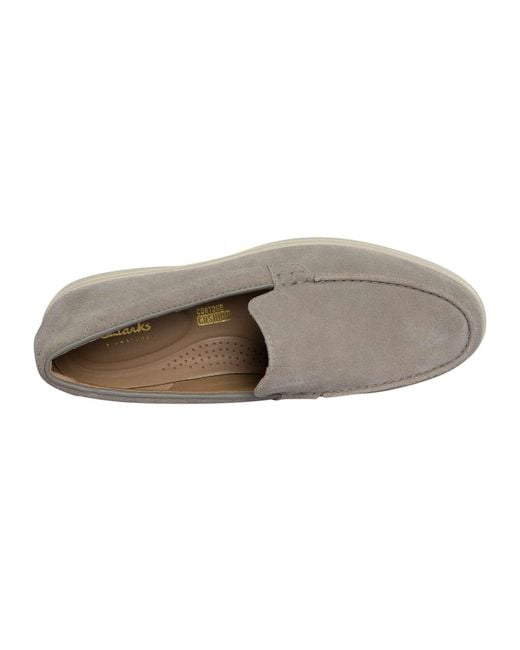Clarks Gray Torford Easy Loafers for men