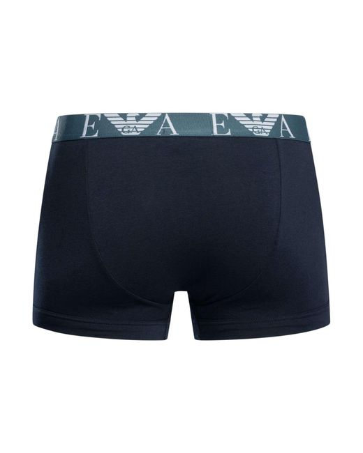 Emporio Armani Blue 3 Pack Trunks for men