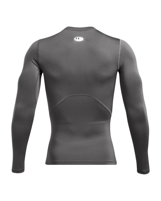 Under Armour Gray Heatgear Long Sleeve Top for men