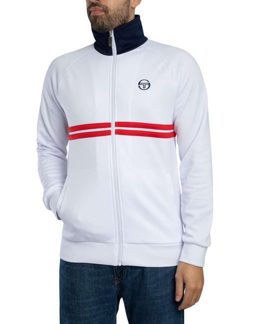 Sergio Tacchini White Dallas Track Jacket for men