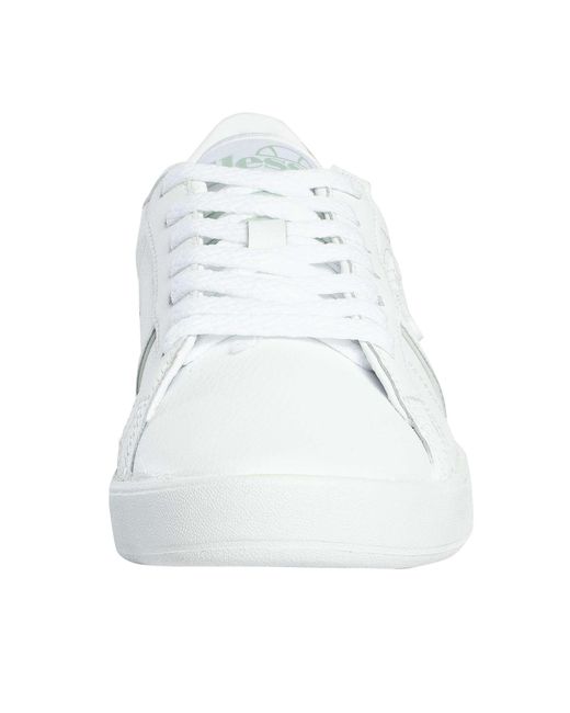 Ellesse White Ls-80 Leather Trainers for men