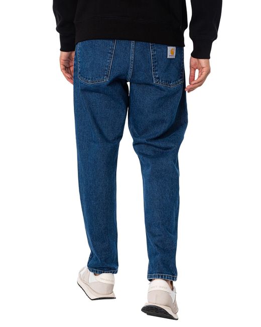 Carhartt Blue Newel Relaxed Tapered Jeans for men