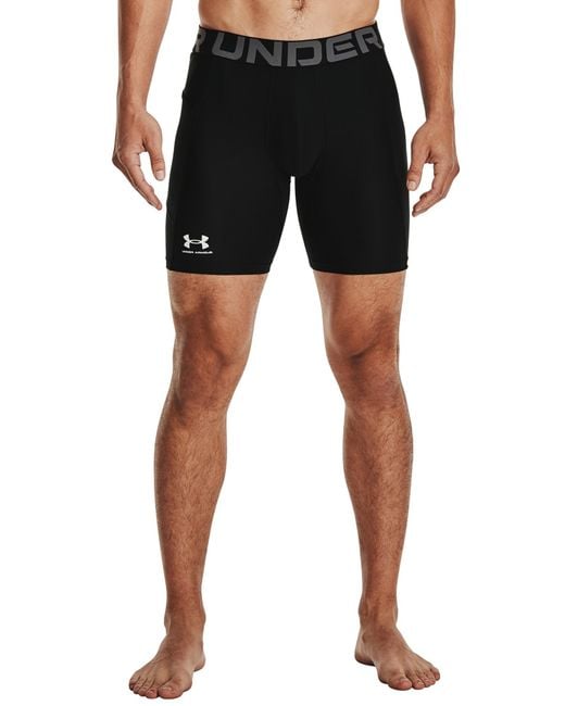 Under Armour Black Heatgear Compression Shorts for men