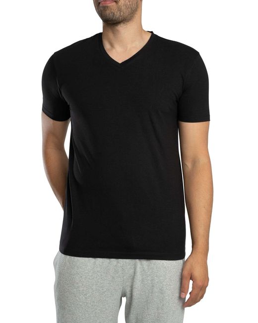 HUGO Black 2 Pack Lounge V-neck T-shirts for men
