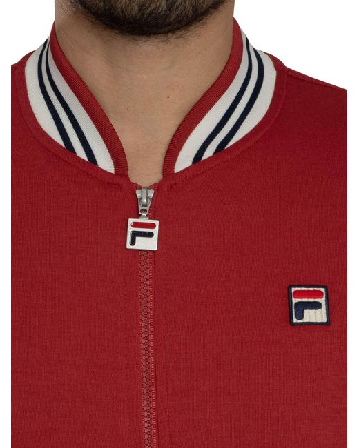 Fila Red Settanta Baseball Jacket for men