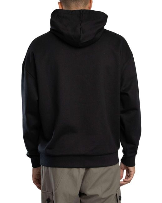 HUGO Black Ditchie Big Logo Pullover Hoodie for men