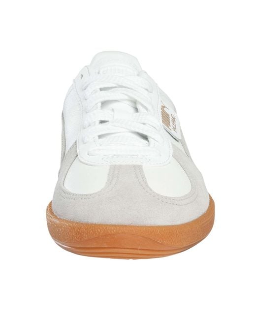 PUMA White Palermo Leather Trainers for men