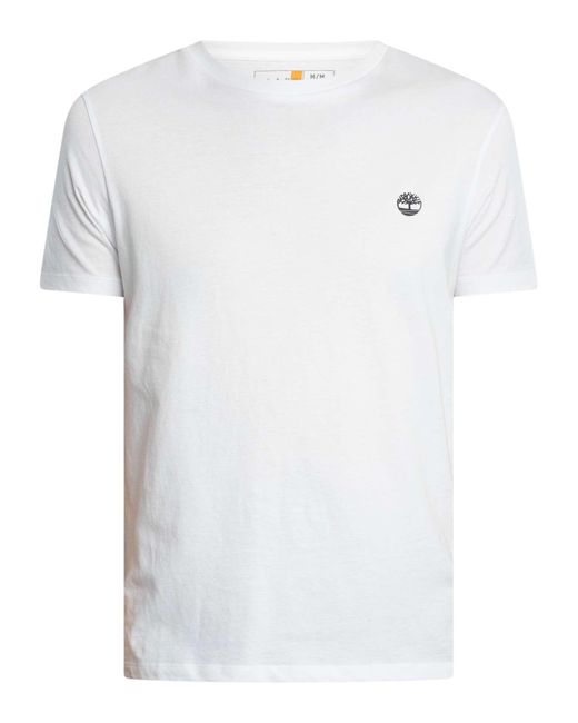Timberland White 3 Pack Dunstan River Slim T-shirts for men