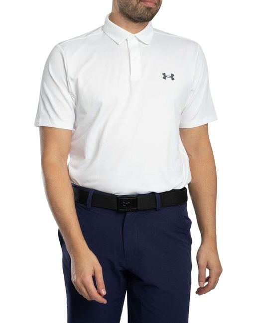 Under Armour White Matchplay Polo Shirt for men