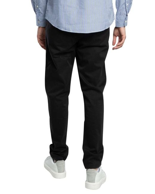 Tommy Hilfiger Black Harlem Relaxed Tapered Chinos for men