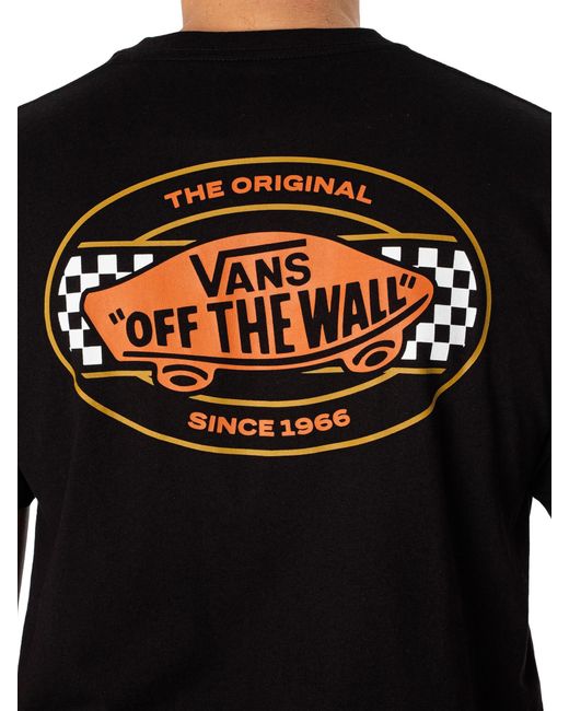 Vans Black Wayrace Back Graphic T-shirt for men