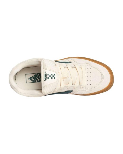Vans White Caldrone Suede Trainers for men