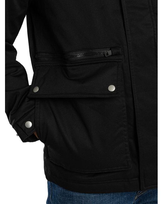 Jack & Jones Black Wolf Parka Jacket for men