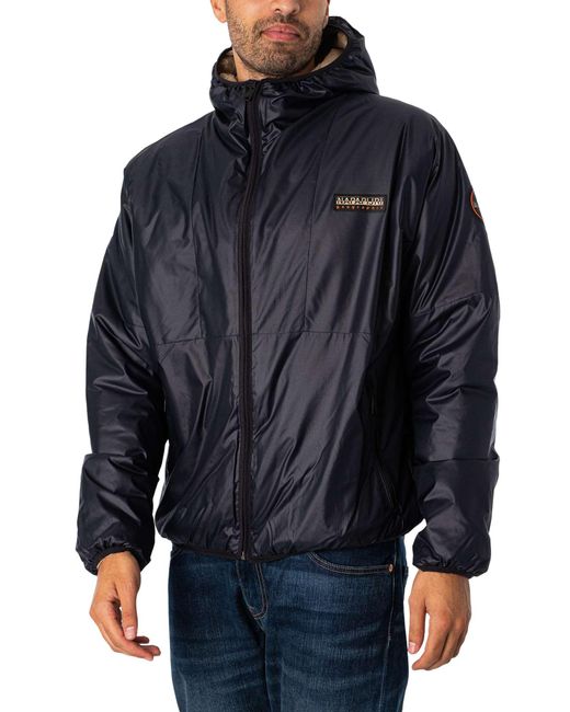 Napapijri Blue Thur Puffer Jacket for men