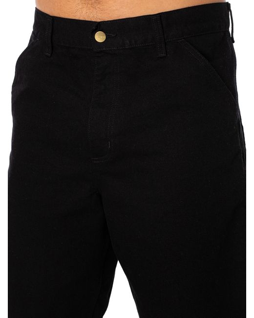 Carhartt Black Single Knee Shorts for men