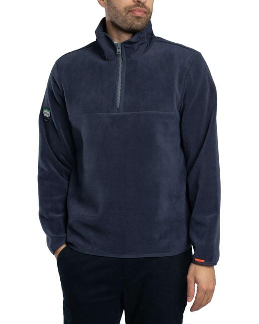 Superdry Blue Active Zip Fleece for men