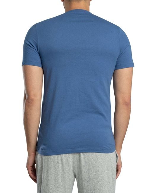 HUGO Blue 3 Pack Crew Lounge T-shirts for men