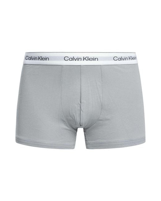 Calvin Klein White 3 Pack Icon Trunks for men