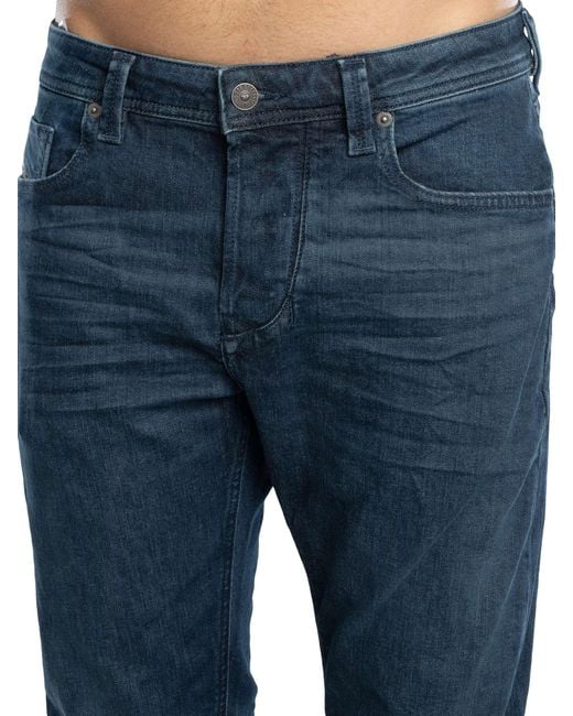 DIESEL Blue 1986 Larkee Bee Regular Tapered Jeans for men