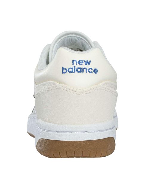 New Balance White 480p Leather Trainers for men