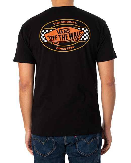 Vans Black Wayrace Back Graphic T-shirt for men
