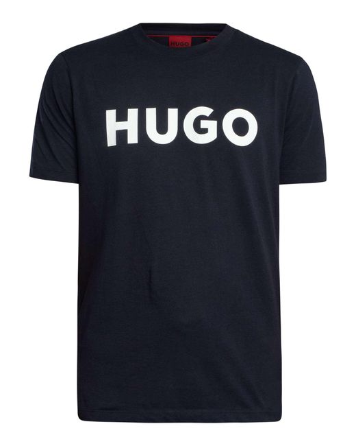 HUGO Black Dulivio Graphic T-shirt for men