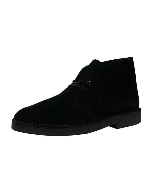 Clarks Black Desert Evo Suede Boots for men