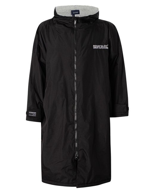 Regatta Black Waterproof Changing Robe for men