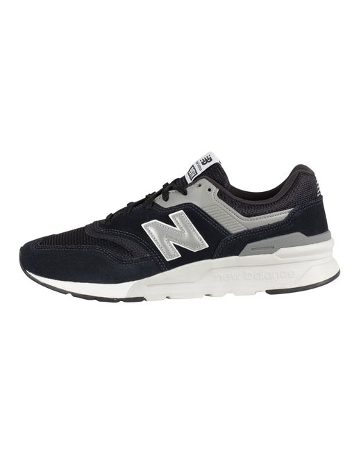 New Balance 977 Suede Trainers in Black/Silver/Grey (Black) for ... سلة قرقيعان