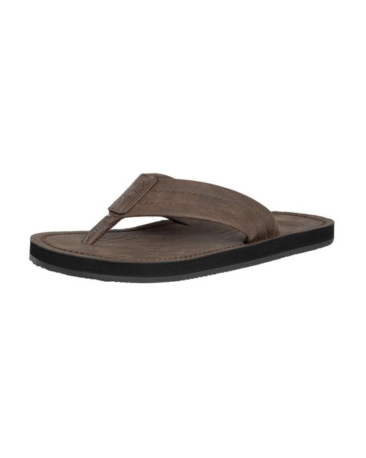 Superdry Brown Vintage Flip Flops for men