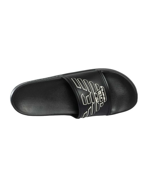 Emporio Armani Black Scarpe Slider for men