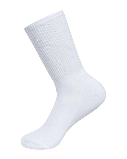 Ellesse White Alacre 5 Pack Crew Socks for men