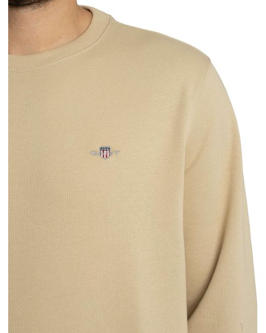 Gant Natural Regular Shield Sweatshirt for men