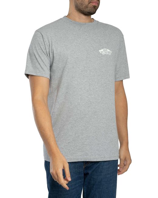 Vans Gray Double Standard Back Logo T-shirt for men